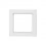 Moldura de cobertura / tampa de interruptor Hager (berker) modelo 10116099, branco, plástico, sem parafusos, 1 peça