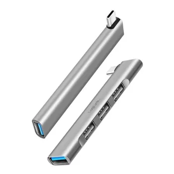 Hub USB 3.2 Gen1 LogiLink 4 portas USB-C 1x USB3.0 AF 3x USB2.0 AF UA0437