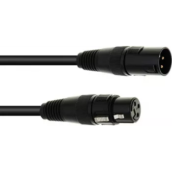 Cabo DMX 3 m EUROLITE XLR 3 pinos para controlo de luz
