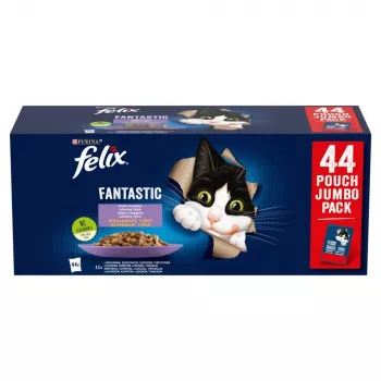 Alimento húmido para gatos Purina Nestlé Felix Fantastic Mix em geleia multipack 44 x 85 g, adulto, sem glúten