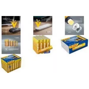 Pilhas alcalinas AAA Varta Longlife Cube pack de 12 (modelo 04103 301 132)
