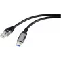 Renkforce Cabo adaptador USB, rede [1x ficha USB 3.2 Gen 1 A (USB 3.0) - 1x ficha RJ45] 5,00 m fichas de alumínio (RF-6055786)