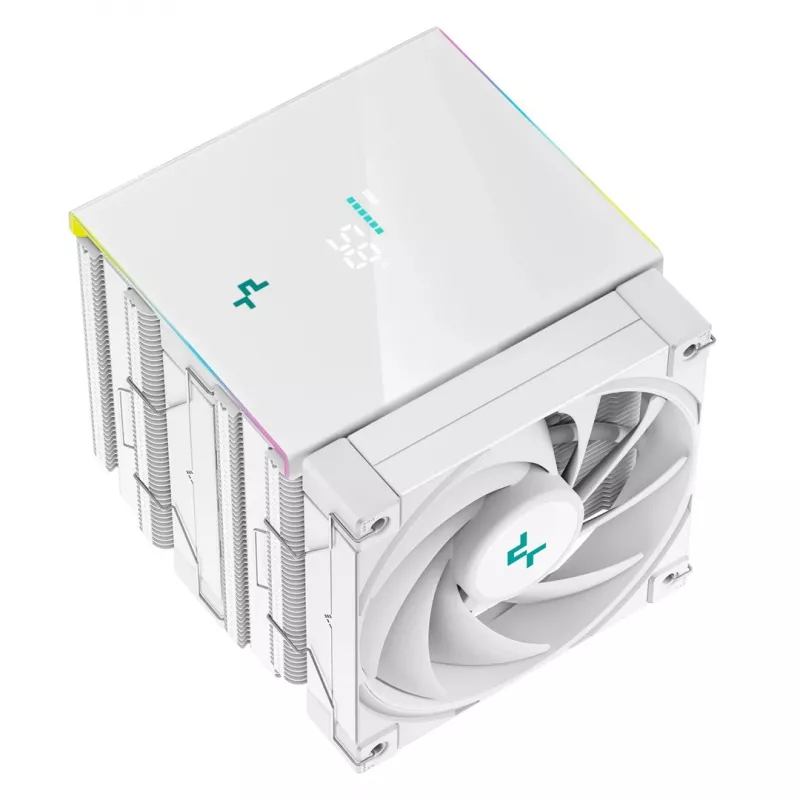 Arrefecedor de ar para processador DeepCool AK620 Digital WH 12 cm branco 1 unidade