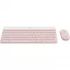 Logitech Slim Wireless Combo MK470 - conjunto teclado-rato - sem fios - 2,4 GHz - QWERTY - rosa (920-011314)