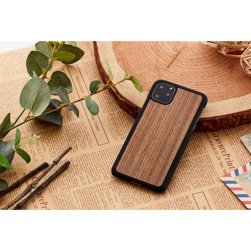 Capa para smartphone man and wood para iPhone 11 Pro — nogueira preta