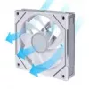 Ventoinha para caixa de computador Lian Li Uni Fan 12RSLIN3W 120 mm branca, 12 V, 0,2–2100 rpm, 2,66 mmH2O, FDB