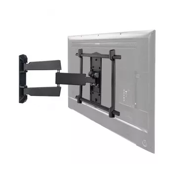 Suporte de parede de braço duplo ultraplano B-Tech para ecrãs planos VESA 600x400 35 kg