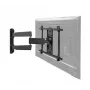 Suporte de parede de braço duplo ultraplano B-Tech para ecrãs planos VESA 600x400 35 kg