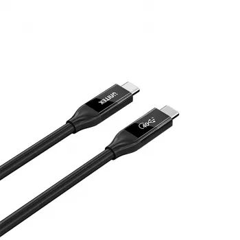 Cabo USB-C Unitek C14100ABK01-2M – 2 m, 100 W Power Delivery, 40 Gbit/s dados