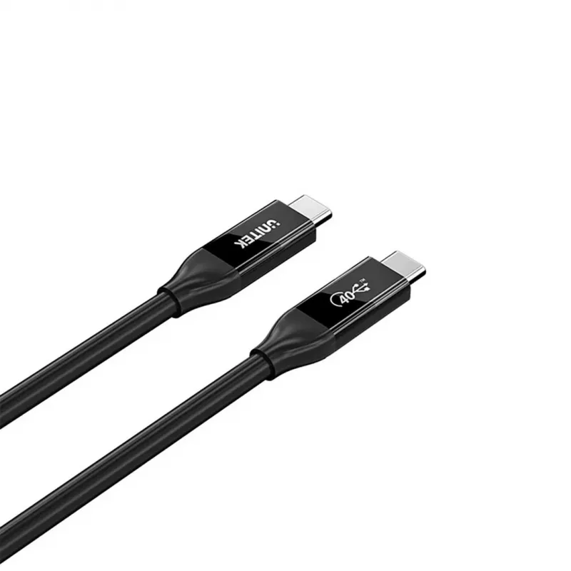 Cabo USB-C Unitek C14100ABK01-2M – 2 m, 100 W Power Delivery, 40 Gbit/s dados