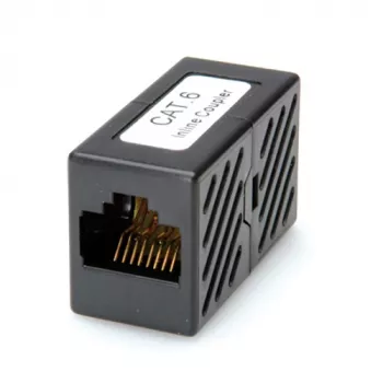 Acoplador modular RJ-45 ROLINE Cat.6 não blindado preto