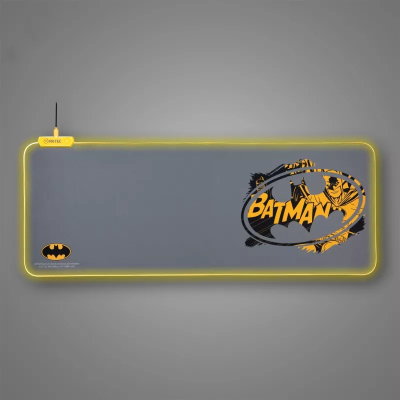 Tapete de rato FR-TEC BATPCMPAD gaming preto - cinzento - amarelo (BATPCMPAD)