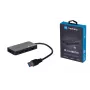 Hub USB NATEC Moth 4 portas USB 3.2 Gen 1 Type-A (5000 Mbit/s), alimentado por USB, preto, cabo de 0,15 m