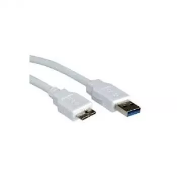 VALUE - Cabo USB - USB Type-A macho de 9 pinos - Micro-USB Type-B macho de 10 pinos - 15 cm (USB 3.0) - Branco (11.99.8876)