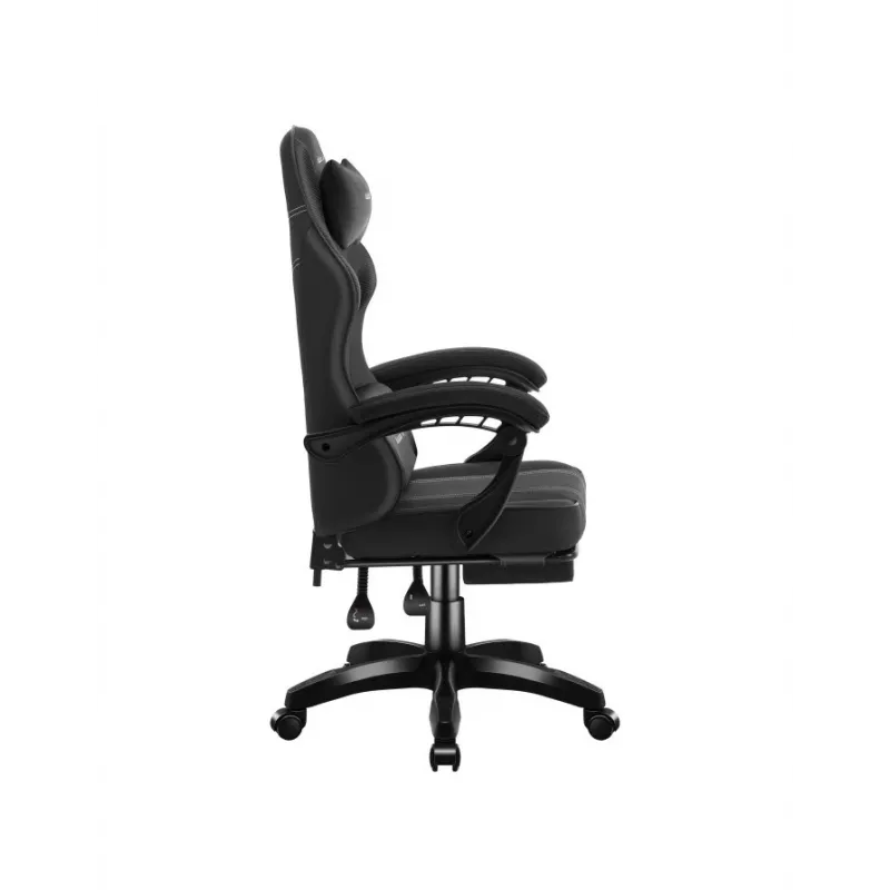 Cadeira gaming huzaro Force 3.7 Carbon preto – ergonómica, altura ajustável 107,5–116,5 cm, 5 rodas, almofadas lombar e cervical