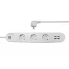 Régua de tomadas inteligente Denver SHP-300U 3 tomadas AC tipo E 4 branco