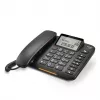 Telefone analógico Gigaset DL380 com identificação de chamadas, auscultador com fios, preto