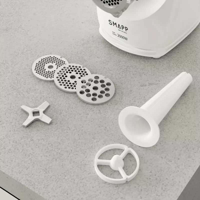 SMAPP 489.8 Picadora de carne elétrica, Branco