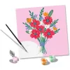 Conjunto de pintura Ravensburger CreArt — Ramo de papoilas (conjunto criativo, modelo 25519)