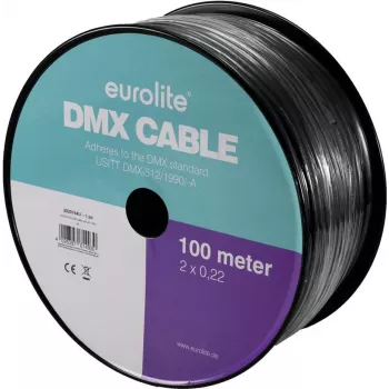 Cabo DMX EUROLITE 2x0,22 mm 100 m