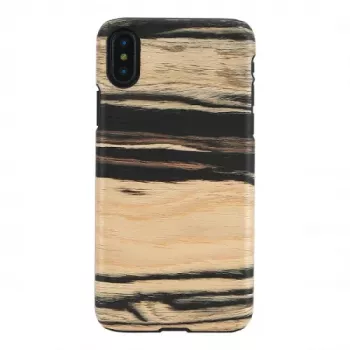 Capa para smartphone man and wood para iPhone X/XS – ébano branco preto