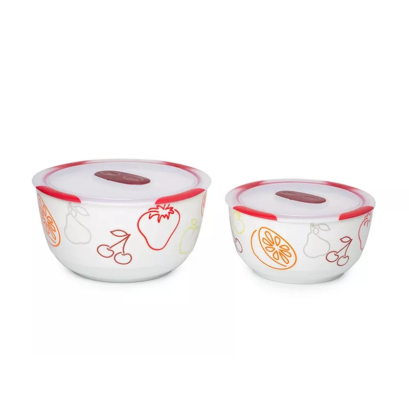 Conjunto de taças OURSSON BS4781RC/DC Redondo Cerâmica 3L Branco 2 unid.