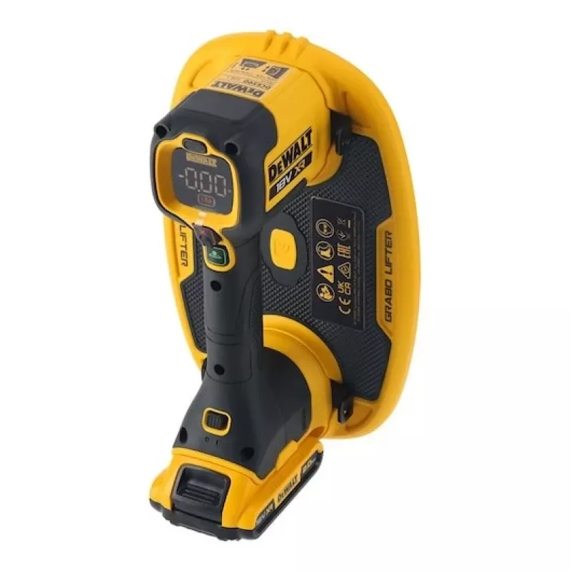 Ventosa de elevação DeWalt GRABO DCE590N 18V, sem fios, portátil, 1 ventosa, carga máx. 120 kg