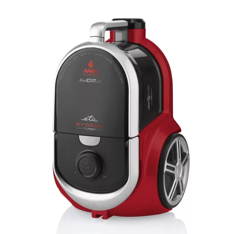 ETA | Aspirador | ETA351790000 Stormy Turbo | Sem saco | Potência 800 W | Capacidade de pó 2,2 L | Preto/Vermelho