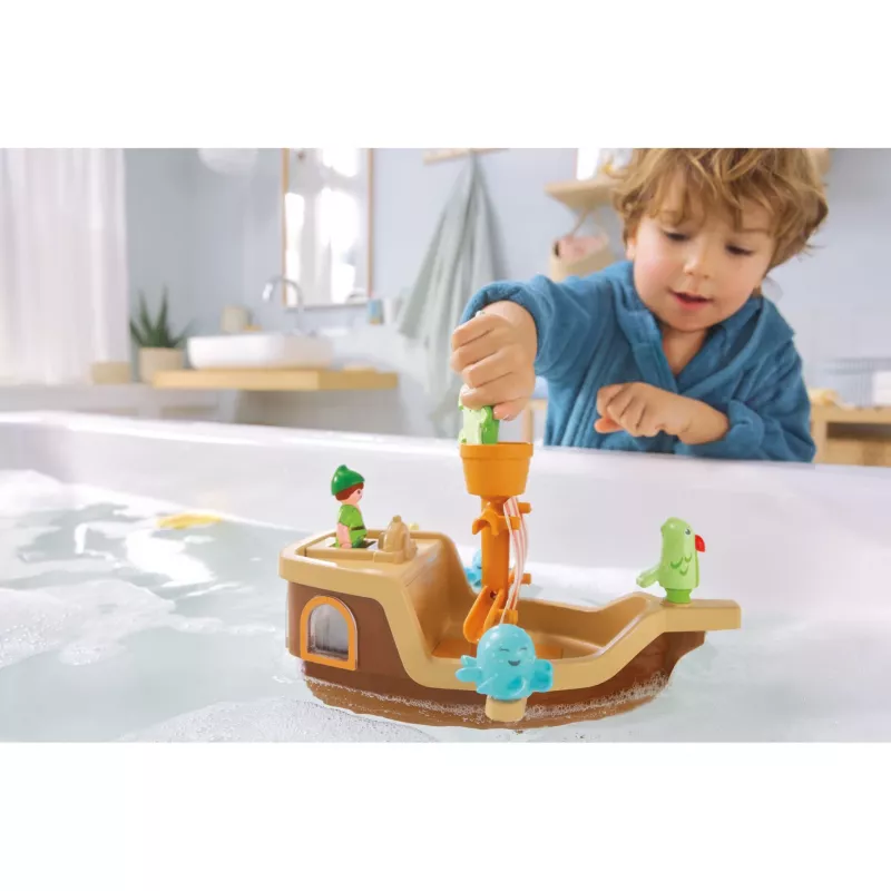 Conjunto de figuras JUNIOR & Disney navio pirata do Peter Pan