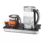 ProfiCook PC-TKS 1056 chaleira 1,7 L preto, aço inoxidável, transparente