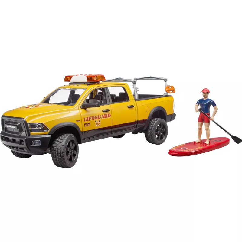 Veículo de resgate de brinquedo com figura BRUDER 02506 — plástico ABS, idade recomendada 4+