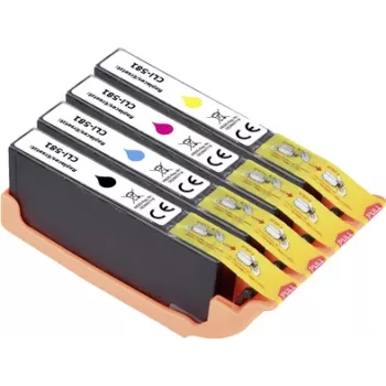 Renkforce embalagem combinada de tinta substitui Canon CLI-581 BKCMY (2103C004) compatível preto, ciano, magenta, amarelo RF-I-C-CLI581BKCMY4PK RF-5718880 (RF-5718880)