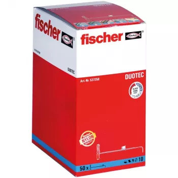 Bucha de rosca / bucha de parede Fischer 537258 50 unid. conjunto de parafusos e buchas 50 mm