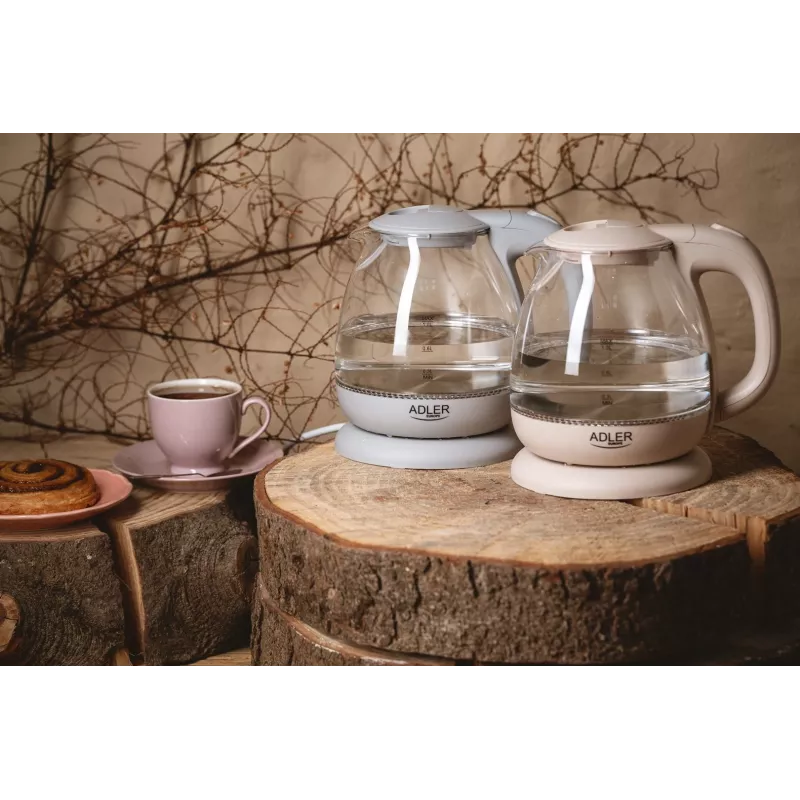Chaleira elétrica Adler AD 1283C 1 L 900 W Creme