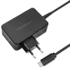 Carregador rápido turbo Qoltec PD 120W | 5-28V | 3-4.5A | USB-C | Preto