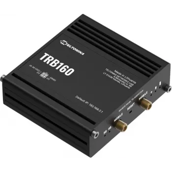 Gateway IoT industrial 4G LTE CAT6 Teltonika, I/O digital, USB, suporte RMS gateways LTE (TRB160)