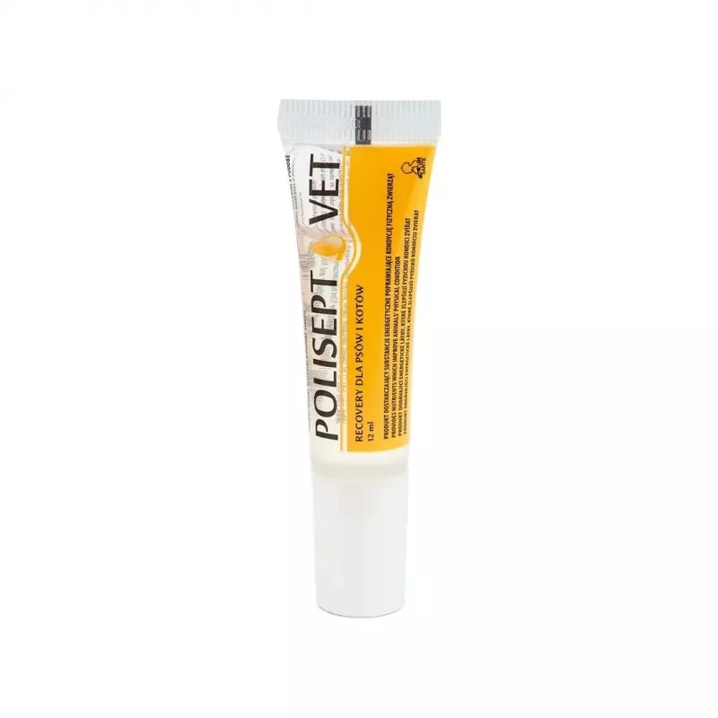 Suplemento de energia oral JM Sante Polisept Vet Recovery Bisnaga 12 ml para cães e gatos adultos, convalescença