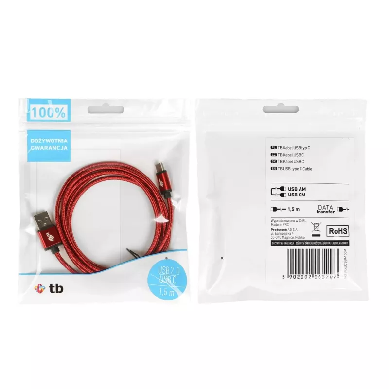 Cabo TB USB - USB C 1,5 m rubi (AKTBXKUCSBA150M)
