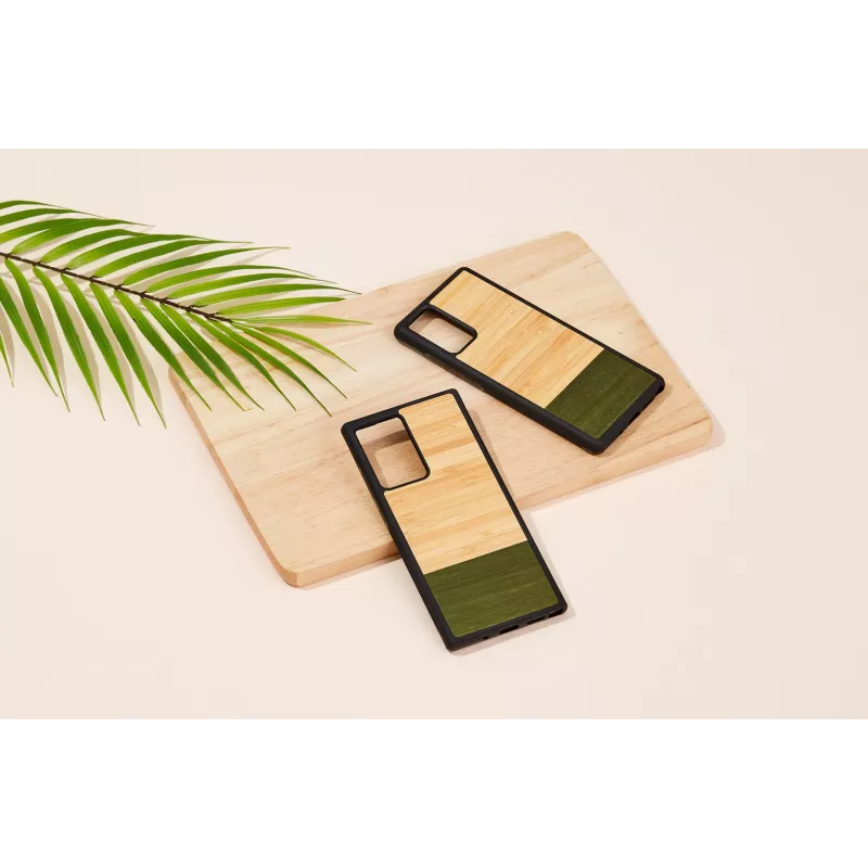 Capa protetora Man and Wood Galaxy Note 20 — Bambuswald preto