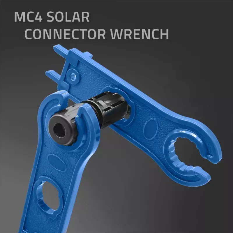 Conjunto de ferramentas solares Qoltec compatível com conectores MC4 | alicate de cravar + alicate de descarnar automático
