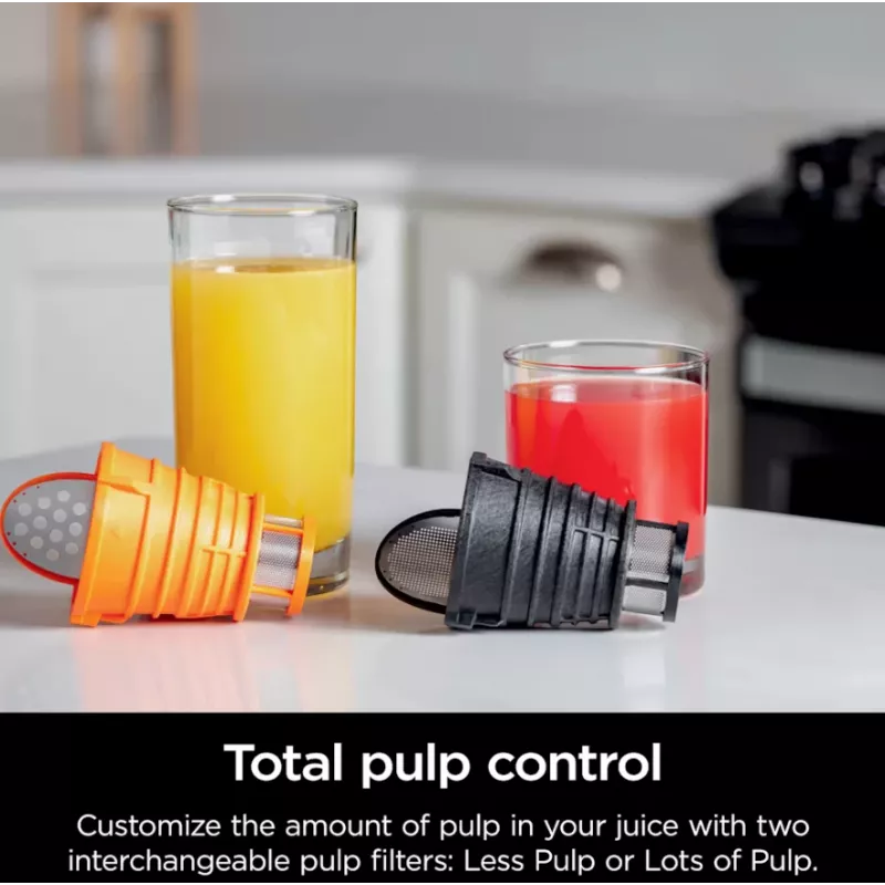NINJA Cold Press Juicer | Neverclog JC151EU | tipo extrator de sumo a frio | cinzento | 150 W | número de velocidades 1