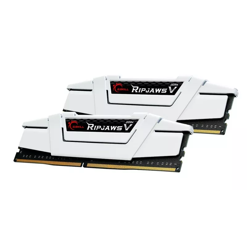 G.Skill Ripjaws V F4-3600C18D-32GVW memória DDR4 para computador de secretária 32 GB (2x16 GB) 3600 MHz CL18 XMP2, com dissipador, branca