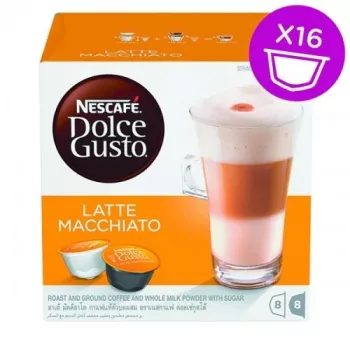 Café Nescafe Dolce Gusto Latte Macchiato, 8+8 cápsulas