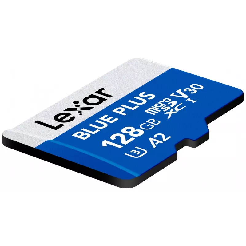 Cartão de memória MicroSDXC Lexar BLUE PLUS 128 GB UHS‑I U3 V30 170 MB/s