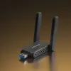 Adaptador USB Wi-Fi MERCUSYS MA72XH AX1800 com antenas High-Gain, USB-A Plug-and-Play