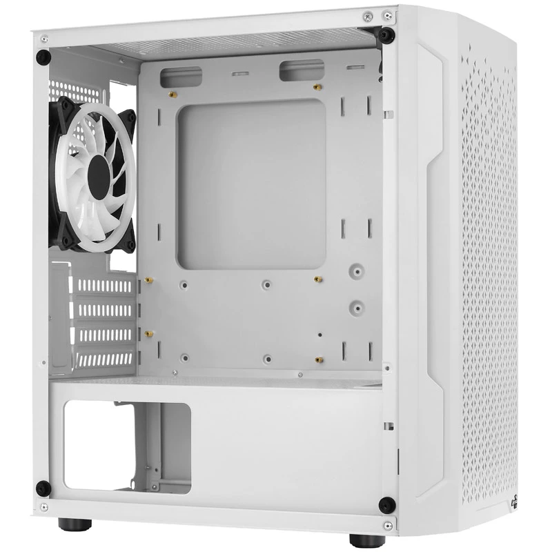 Caixa ATX AEROCOOL TRINITY MINI FRGB MICRO MINI TOWER COM PAINEL DE VIDRO (BRANCA)