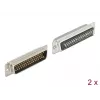 D-Sub HD 50 pinos conector macho metal versão soldar 2 unid. DeLOCK 66705