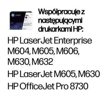 Tinteiro original HP 81A para LaserJet preto, 10500 páginas, preto, 1 unid.