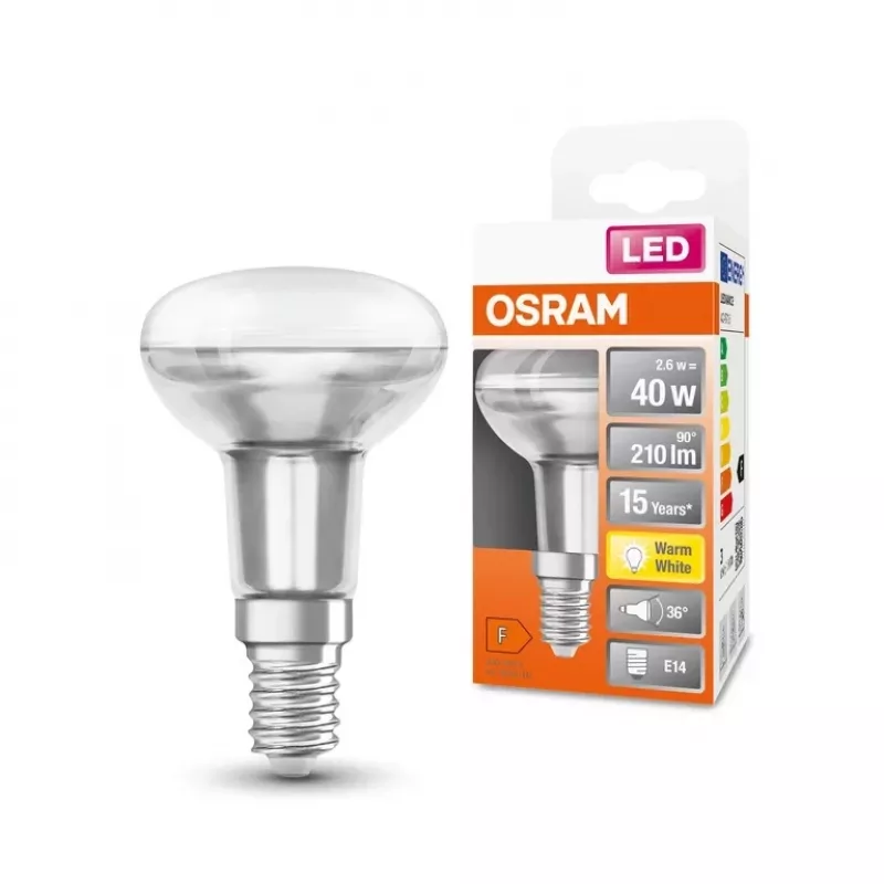 Lâmpada LED Osram STAR 2,6 W E14 branco quente 2700 K 210 lm