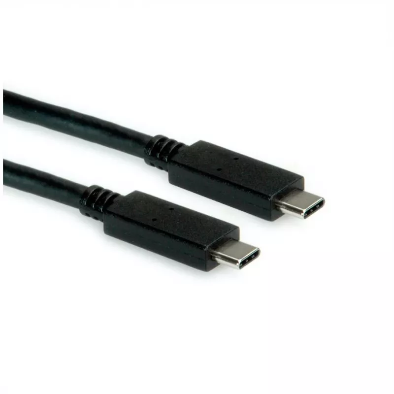 Cabo ROLINE USB3.2Gen2 PD 20V5A Type-C-C ST/ST 0,5 m - Cabo - Digital/Dados - 0,5 m (11.99.9057)